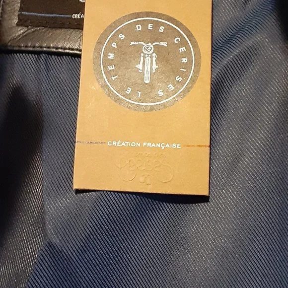 LE TEMP DES CERISES NAVY MOTO MENS JACKET FROM FRANCE